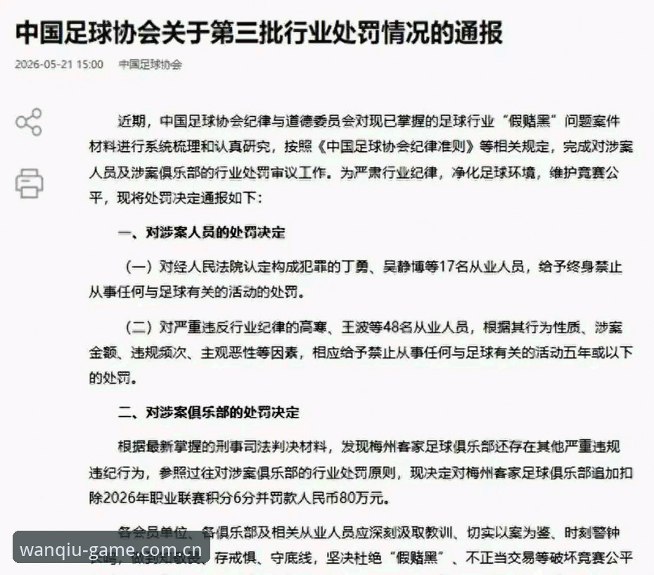 玩球体育使用教程 揭秘足协第三批禁足名单背后的足球腐败真相:17人终身禁赛